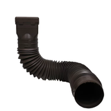 Spectra Universal Ground Spout Extension Brown Polymer 24-in Brown Downspout Extension