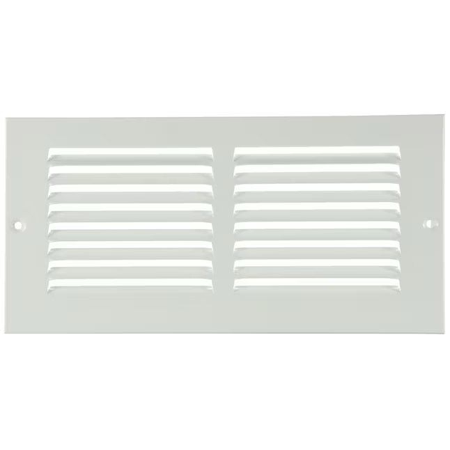 RELIABILT 10-in x 4-in Steel White Sidewall/Ceiling Grille
