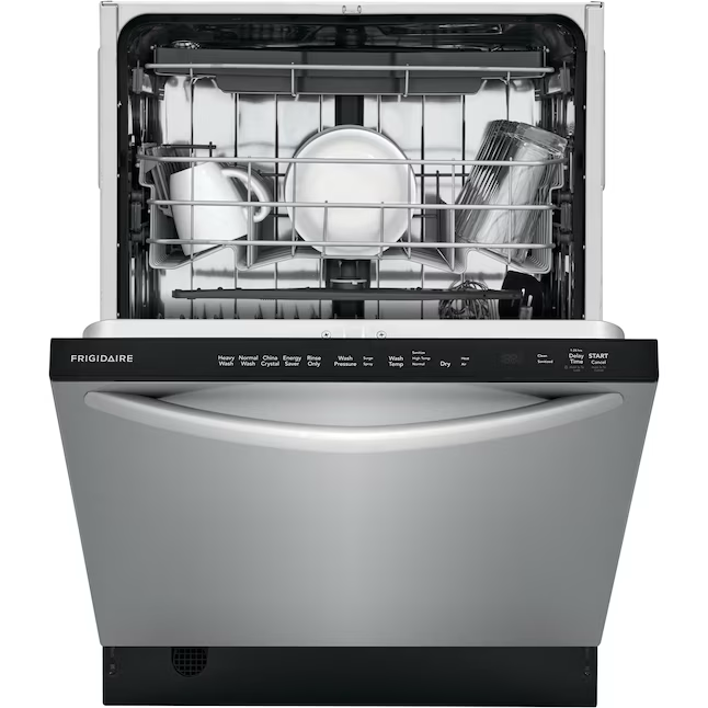 Frigidaire Stainless Steel Tub Top Control 24-in Built-In Dishwasher With Third Rack (Fingerprint Resistant Stainless Steel) ENERGY STAR, 49-dBA