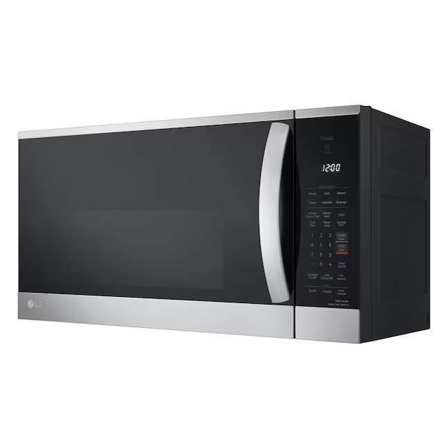 LG 1.8-cu ft 1000-Watt Smart Over-the-Range Microwave with Sensor Cooking (Printproof Stainless Steel)
