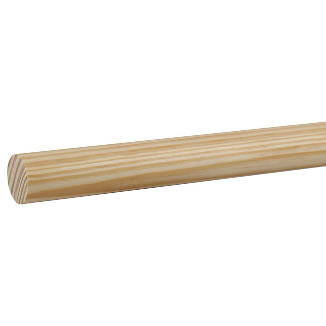 RELIABILT 1-in x 6-ft Unfinished Pine Full Round Moulding