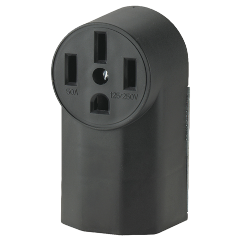 Eastman 4 Wire 50 Amp Square Surface Mount Range Receptacle