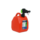 Sceptre USA lata de gas de plástico rojo de 2 galones con boquilla de control inteligente, fácil vertido, caudal controlable, cumple con la EPA