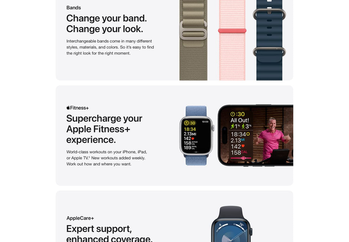 Apple Watch SE (2nd Gen) 40mm Smartwatch with Silver Aluminum Case with Storm Blue Sport Band S/M.