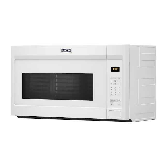 Maytag 1.7-cu ft 1000-Watt Over-the-Range Microwave (White)