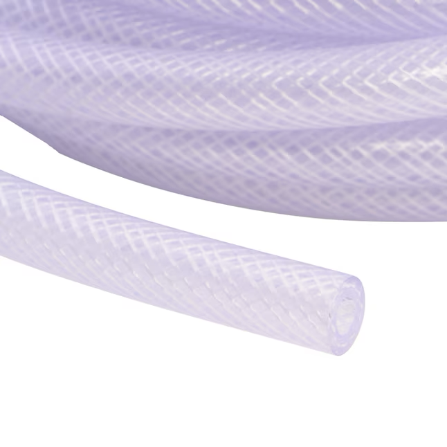 EZ-FLO 1/4-in ID x 20-ft Reinforced PVC Clear Reinforced Braided Vinyl ...
