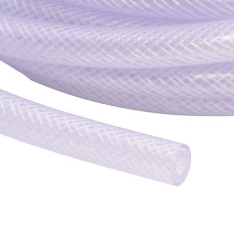 Tubo de vinilo trenzado reforzado transparente de PVC reforzado EZ-FLO de 1/4 pulg. de diámetro interior x 20 pies