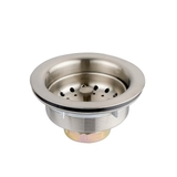 Allen + Roth 3.5-in Brush Nickel Stainless Steel Rust Resistant Strainer with Lock Mount Included