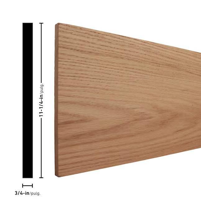 RELIABILT 1-in x 12-in x 6-ft Unfinished Red Oak Board