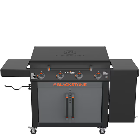 Blackstone 36" Culinary Omnivore Griddle with Side Table 4-Burner Liquid Propane Flat Top Grill