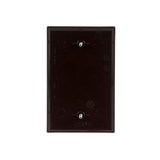 Eaton 1-Gang Midsize Brown Polycarbonate Indoor Blank Wall Plate
