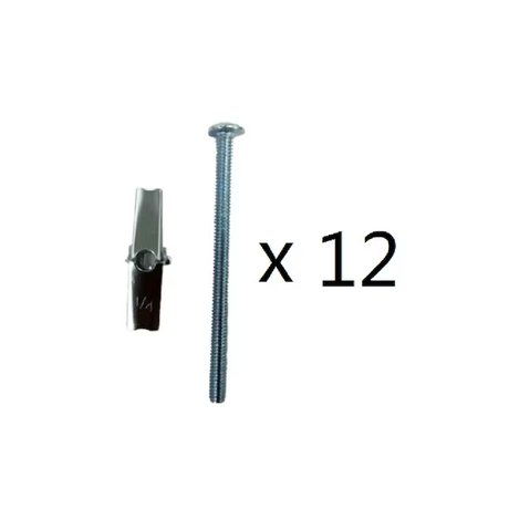 Project Source 1/4-in x 4-in Zinc-plated Interior Anchor Bolt (12-Count)