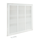 EZ-FLO 18 in. x 18 in. (Duct Size) Steel Return Air Filter Grille White
