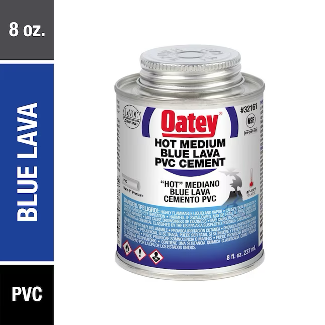 Oatey Blue Lava 8-fl oz Blue PVC Cement