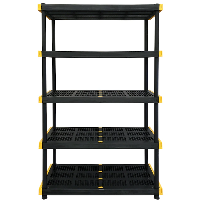Project Source Commander Plastic Heavy Duty 5-Tier Utility Shelving Un ...