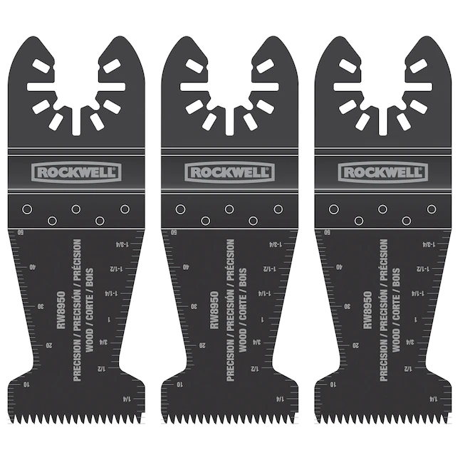 ROCKWELL Sonicrafter paquete de 3 cuchillas oscilantes de acero de alto carbono