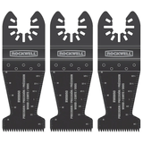 ROCKWELL Sonicrafter 3er-Pack oszillierende Werkzeugklingen aus Kohlenstoffstahl