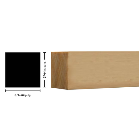 RELIABILT 3/4-in x 8-ft Pine Unfinished Lattice Moulding