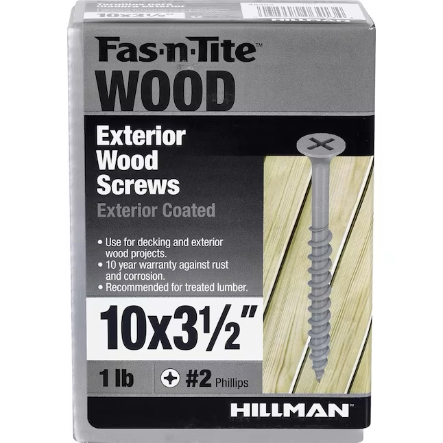 Fas-n-Tite #10 x 3-1/2-in Wood To Wood Deck Screws (51-Per Box)