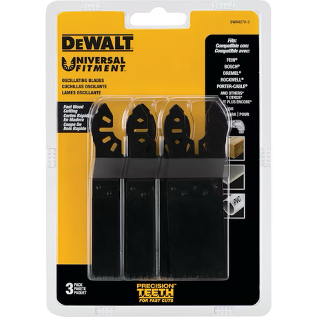 DEWALT 3-Pack High Carbon Steel Oscillating Tool Blade
