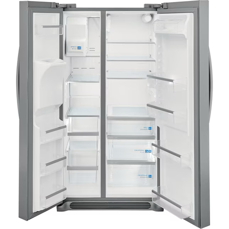 Refrigerador de dos puertas verticales Frigidaire Gallery de 25.6 pies cúbicos con máquina de hielo, dispensador de agua y hielo (acero inoxidable resistente a huellas dactilares) ENERGY STAR