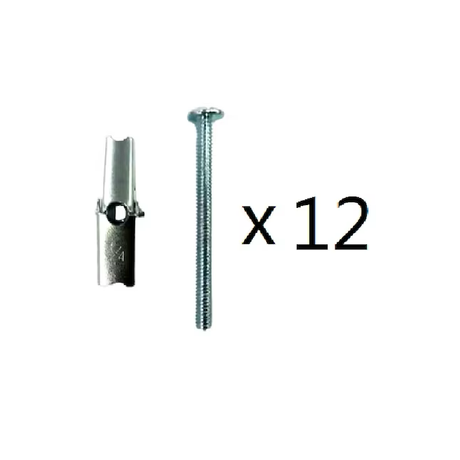 Project Source 1/4-in x 3-in Zinc-plated Interior Anchor Bolt (12-Count)