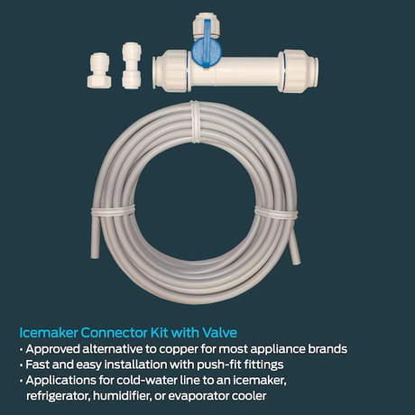 Eastman 15-ft 1/4-in Compression Inlet x 1/4-in Compression Outlet Pex Ice Maker Installation Kit