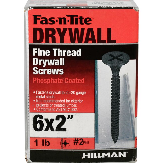 Fas-n-Tite #6 x 2-in Bugle Fine Thread Drywall Screws 1-lb (166-Pack)