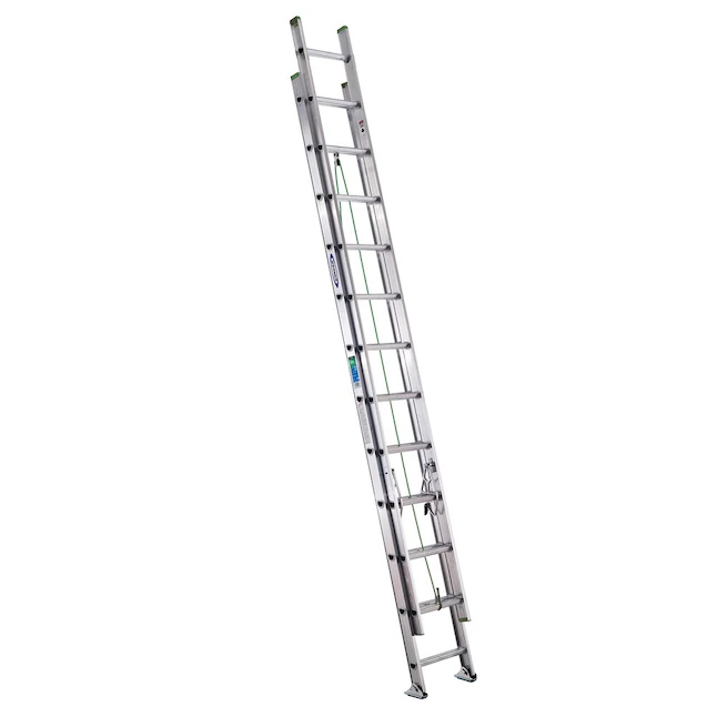 Werner D1200-2 Aluminum 24-ft Type 2- 225 lbs. Capacity Extension Ladder