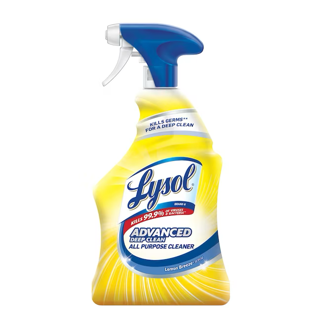 LYSOL Limpiador multiuso líquido desinfectante Lemon Breeze de 32 oz