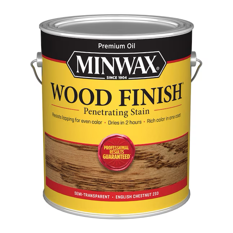 Tinte interior semitransparente de castaño inglés a base de aceite con acabado de madera Minwax (1 galón)