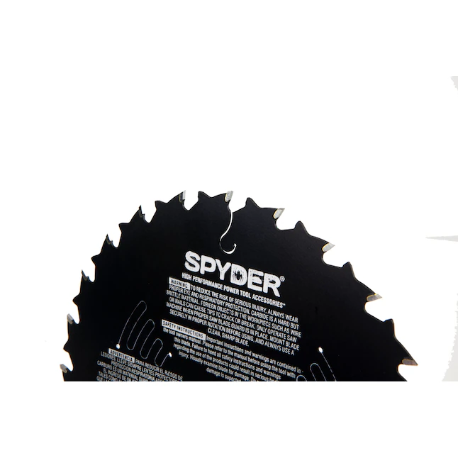Spyder Framing Hoja de sierra circular de acero con punta de carburo de tungsteno y acabado rugoso de 7-1/4 pulgadas y 24 dientes