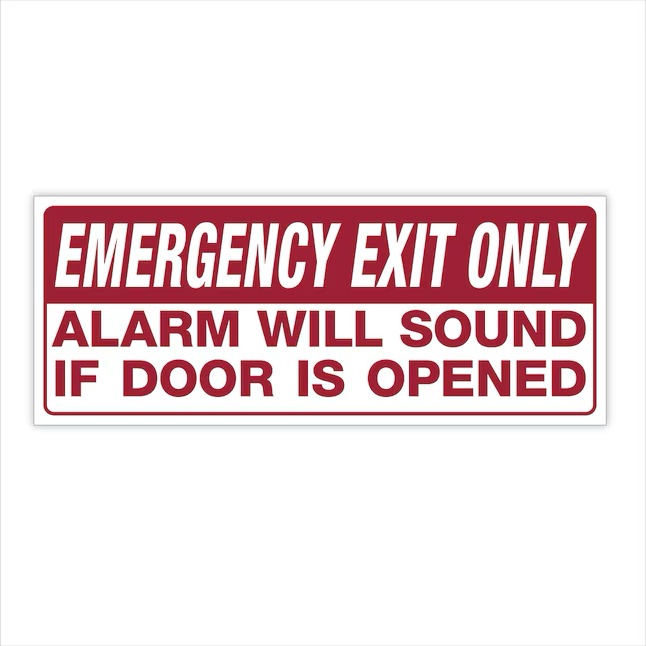 Hillman 4-in x 18-in Plastic Exit Sign