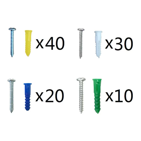 Project Source 20-lb 1/4-in x 1-1/2-in Drywall Anchors with Screws Included (100-Pack)