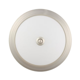 Project Source 13.14-in Nickel LED Flush Mount Light ENERGY STAR