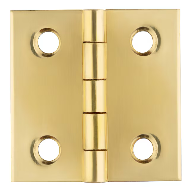 RELIABILT 1-in H Gold Mortise Interior Door Hinge (4-Pack)