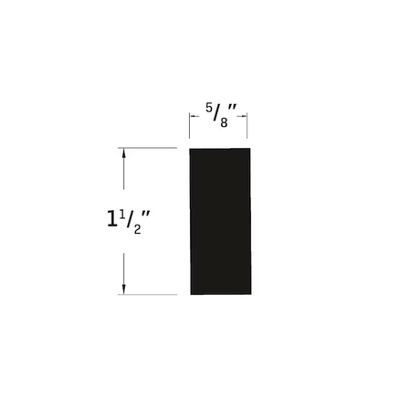 Royal Building Products 0.625-in x 1.5-in x 12-ft S4S PVC Trim Board