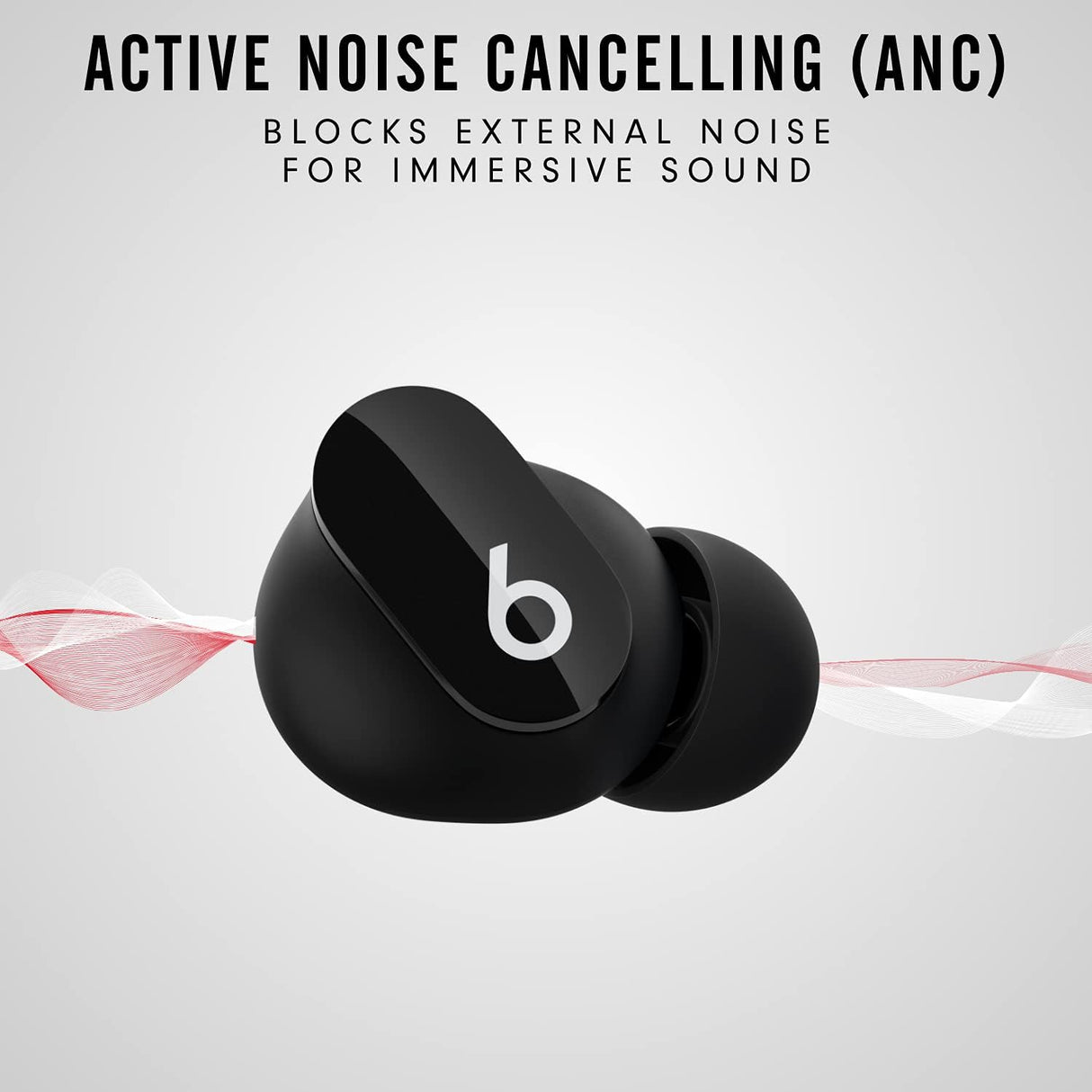Auriculares inalámbricos con cancelación de ruido Beats Studio Buds (negro)