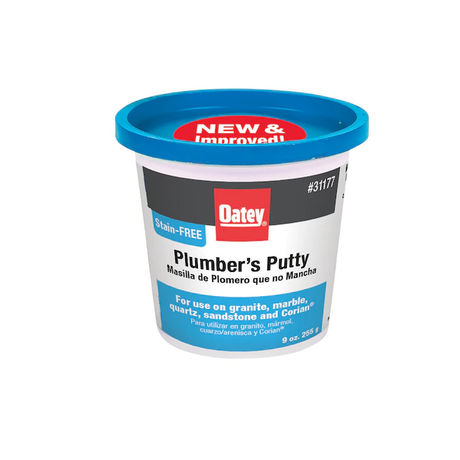 Oatey 9-oz Stain-Free White Plumbers Putty