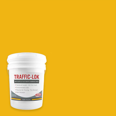 RainguardPro Traffic-Lok Yellow/Flat Acrylic Striping Paint