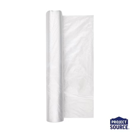 Project Source 12-ft x 400-ft Clear 0.5-mil Plastic Sheeting (Light-duty (up To 1 Mil)