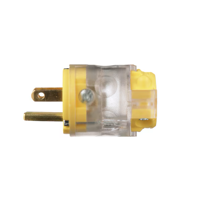 Eaton 15-Amp 125-Volt NEMA 5-15 3-wire General-duty Straight Plug, Yellow