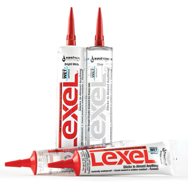 Sashco Lexel 10.5-oz Clear Paintable Solvent Caulk
