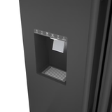 Refrigerador Bosch serie 500 de 26 pies cúbicos con puerta francesa, máquina de hielo, dispensador de agua y hielo (acero inoxidable negro) ENERGY STAR