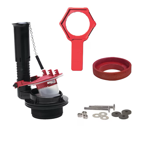 Fluidmaster K-540A-015 Complete 3 inch Toilet Flush Valve Repair Kit with Tool