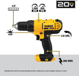 DeWalt 20V MAX Cordless Drill and Impact Driver Kit with 2 Batteries and Charger
