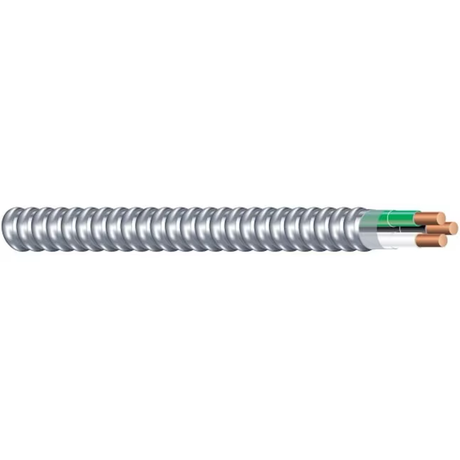 Cable Mc de aluminio sólido 14/2 de 50 pies Armorlite de Southwire 
