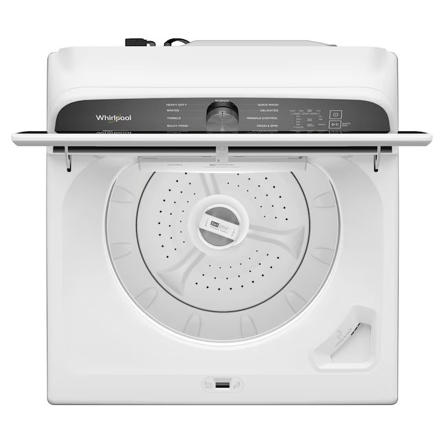 Whirlpool 5.2-cu ft High Efficiency Impeller and Agitator Top-Load Washer (White) ENERGY STAR