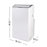 Hisense 12000-BTU DOE (115-Volt) White Vented Wi-Fi enabled Portable Air Conditioner with Remote Cools 550-sq ft