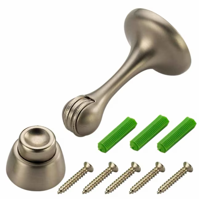 RELIABILT 3-in Satin Nickel Wall Protector Door Stop
